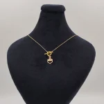 گردنبند طلا 18 عیار طلاکده مدل تیفانی آویز کد 05