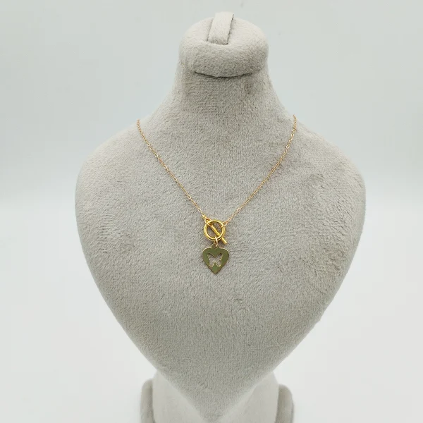 گردنبند طلا 18 عیار طلاکده مدل تیفانی آویز کد 02 - Image 1