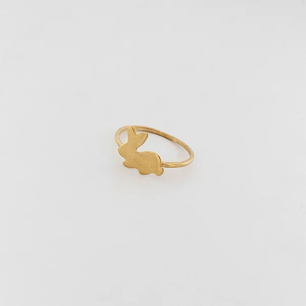 انگشتر طلا 18 عیار زنانه طلاکده مدل خرگوش - Image 2