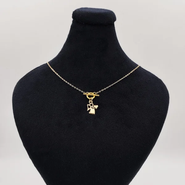 tiffany13 گردنبند طلا 18 عیار طلاکده مدل تیفانی آویز کد 13 - Image 1