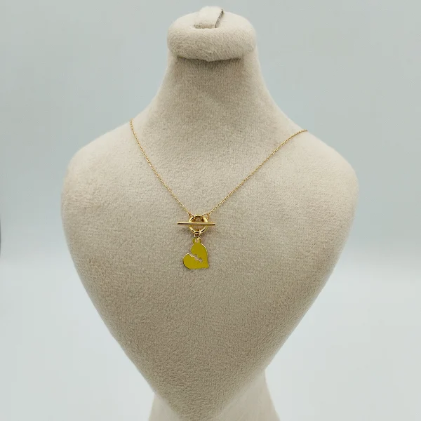 tiffany14-2 گردنبند طلا 18 عیار طلاکده مدل تیفانی آویز کد 14 - Image 1