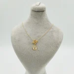 گردنبند طلا 18 عیار طلاکده مدل تیفانی آویز کد 16