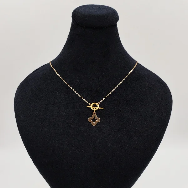 tiffany7-2 گردنبند طلا 18 عیار طلاکده مدل تیفانی آویز کد 08 - Image 2