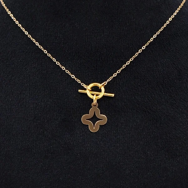 tiffany7 گردنبند طلا 18 عیار طلاکده مدل تیفانی آویز کد 08 - Image 1