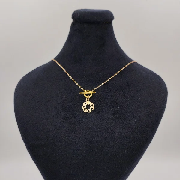tiffany82a گردنبند طلا 18 عیار طلاکده مدل تیفانی آویز کد 06 - Image 2