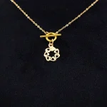 گردنبند طلا 18 عیار طلاکده مدل تیفانی آویز کد 06