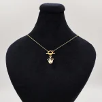گردنبند طلا 18 عیار طلاکده مدل تیفانی آویز کد 07 - Image 2
