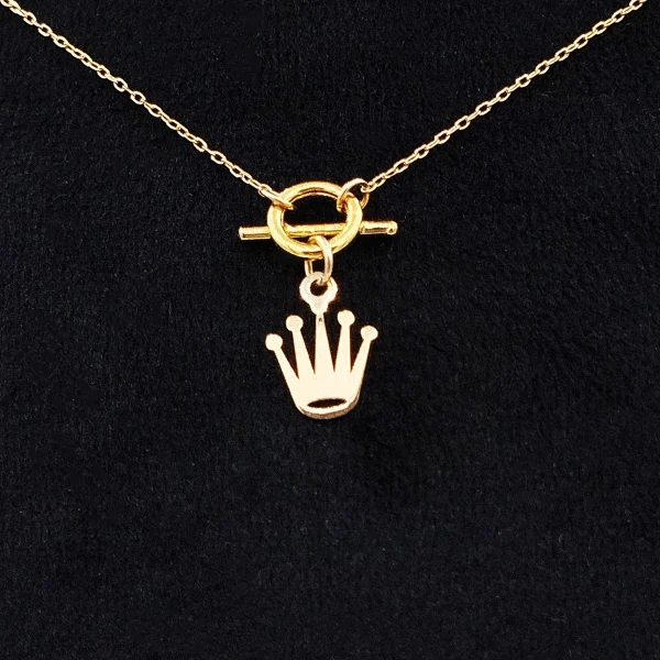 tiffany97aa گردنبند طلا 18 عیار طلاکده مدل تیفانی آویز کد 07 - Image 1
