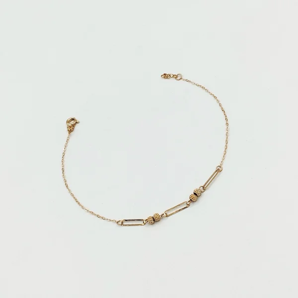 دستبند طلا 18 عیار طلاکده مدل توپی کد 5 - Image 2