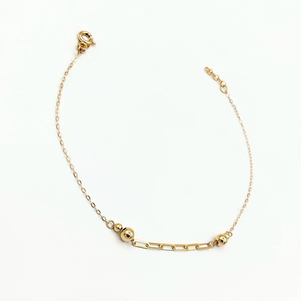 دستبند طلا 18 عیار طلاکده مدل توپی کد 6 - Image 2