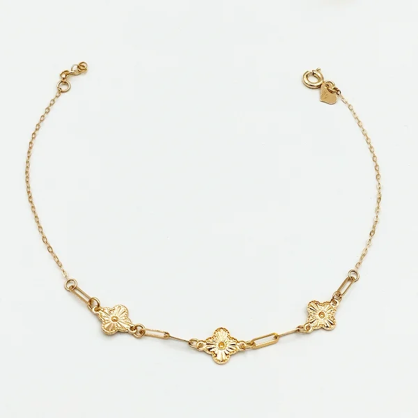 toopi-3van2 دستبند طلا 18 عیار طلاکده مدل توپی ونکلیف کد 12 - Image 1