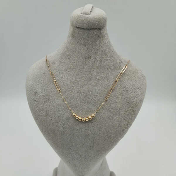 toopi-5 گردنبند طلا 18 عیار طلاکده مدل توپی کد5 - Image 1