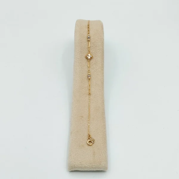 دستبند طلا 18 عیار طلاکده مدل توپی ونکلیف کد 14 - Image 2