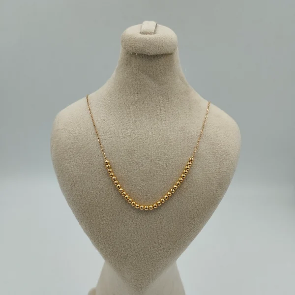 گردنبند طلا 18 عیار طلاکده مدل توپی کد8 - Image 1