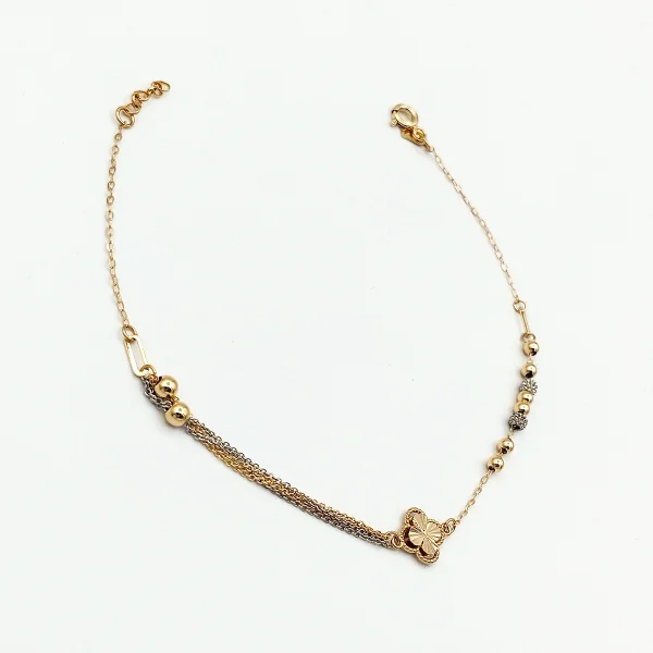 دستبند طلا 18 عیار طلاکده مدل توپی ونکلیف کد 8 - Image 2