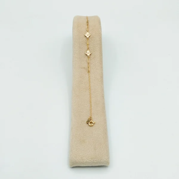 دستبند طلا 18 عیار طلاکده مدل توپی ونکلیف کد 13 - Image 2