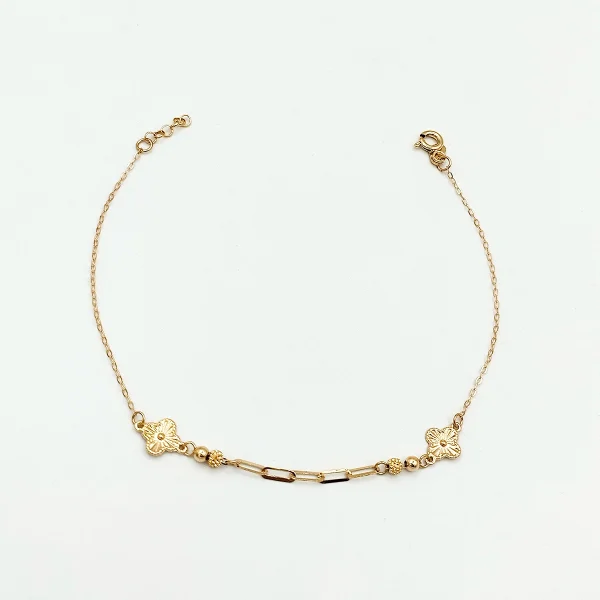 van-cleef دستبند طلا 18 عیار طلاکده مدل توپی ونکلیف کد 15 - Image 1