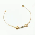 دستبند طلا 18 عیار طلاکده مدل توپی ونکلیف کد 18