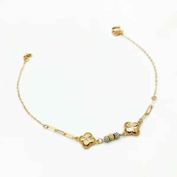 vancleef-728a9 دستبند طلا 18 عیار طلاکده مدل توپی ونکلیف کد 18 - Image 1