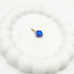 پلاک آویز طلا 18 عیار طلاکده مدل ونکلیف سرمه ای - Image 3