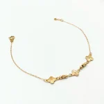 دستبند طلا 18 عیار طلاکده مدل توپی ونکلیف کد 16