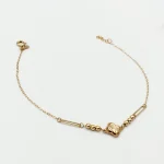 دستبند طلا 18 عیار طلاکده مدل توپی ونکلیف کد 17