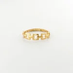 انگشتر طلا 18 عیار زنانه طلاکده مدل مستطیل - Image 2