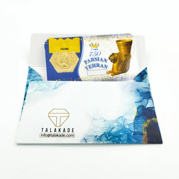 طلا پارسیان 18 عیار 0.5 گرم - 500 سوت طرح پاسارگاد - Image 2