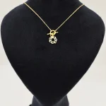 گردنبند طلا 18 عیار طلاکده مدل تیفانی آویز کد 18