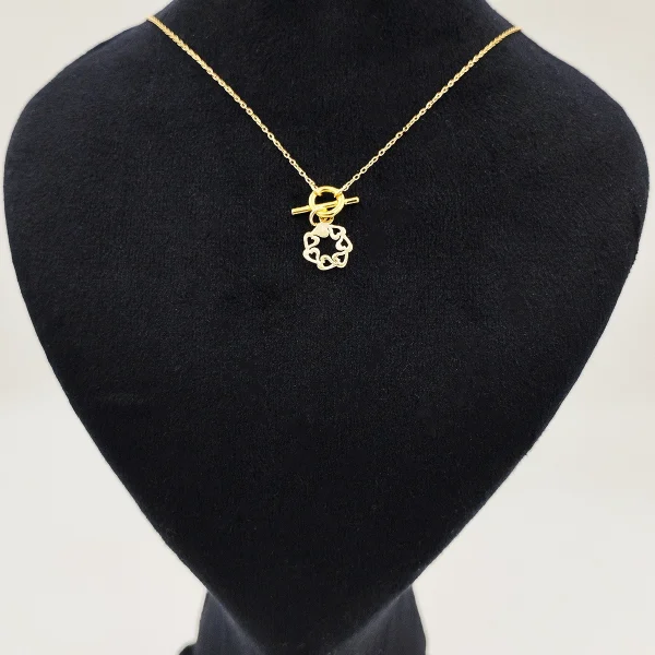 گردنبند طلا 18 عیار طلاکده مدل تیفانی آویز کد 18 - Image 1