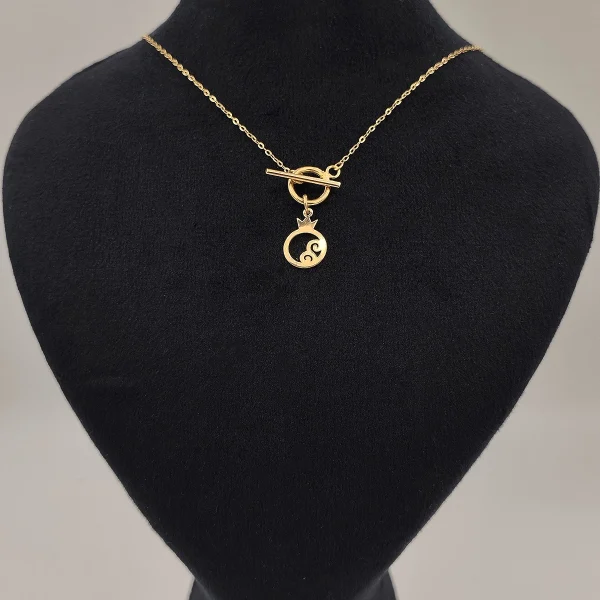 tiffany21 گردنبند طلا 18 عیار طلاکده مدل تیفانی آویز کد 21 - Image 1