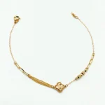 دستبند طلا 18 عیار طلاکده مدل توپی ونکلیف کد 21