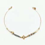 دستبند طلا 18 عیار طلاکده مدل توپی ونکلیف کد 28