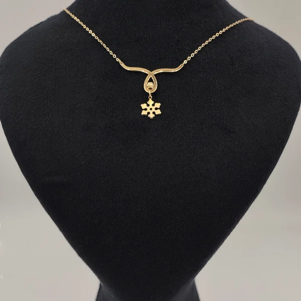 victoria5 گردنبند طلا 18 عیار طلاکده مدل ویکتوریا کد 5 - Image 1