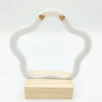 گوشواره طلا 18 عیار زنانه طلاکده مدل ونکلیف الماس - Image 2