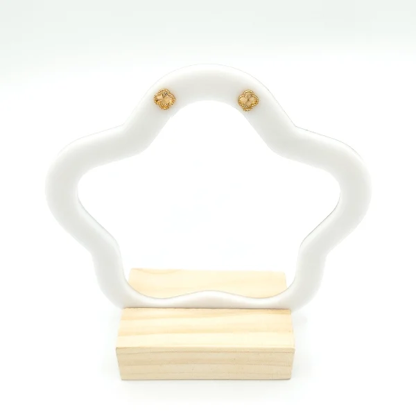 گوشواره طلا 18 عیار زنانه طلاکده مدل ونکلیف میخی - Image 2