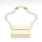 گوشواره طلا 18 عیار زنانه طلاکده مدل ونکلیف دایره - Image 2