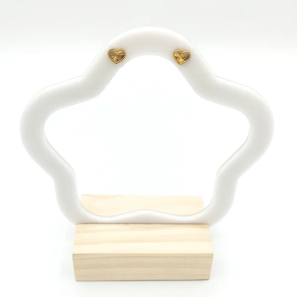 گوشواره طلا 18 عیار زنانه طلاکده مدل ونکلیف قلب - Image 2