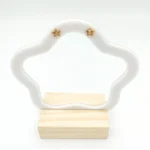 گوشواره طلا 18 عیار زنانه طلاکده مدل ونکلیف ستاره - Image 2