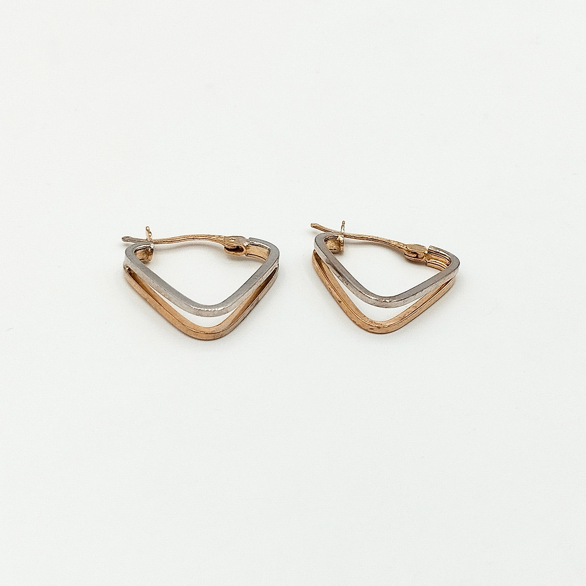 gooshvare-6172 گوشواره طلا 18 عیار زنانه طلاکده مدل لارنس کد 2 - Image 1