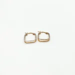 گوشواره طلا 18 عیار زنانه طلاکده مدل لارنس کد 3 - Image 2