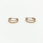 گوشواره طلا 18 عیار زنانه طلاکده مدل لارنس کد 4