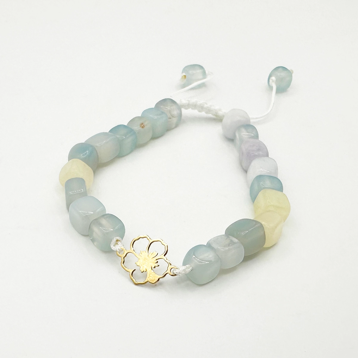 ds1003 دستبند طلا 18 عیار طلاکده مدل سنگی کد 1003 - Image 1