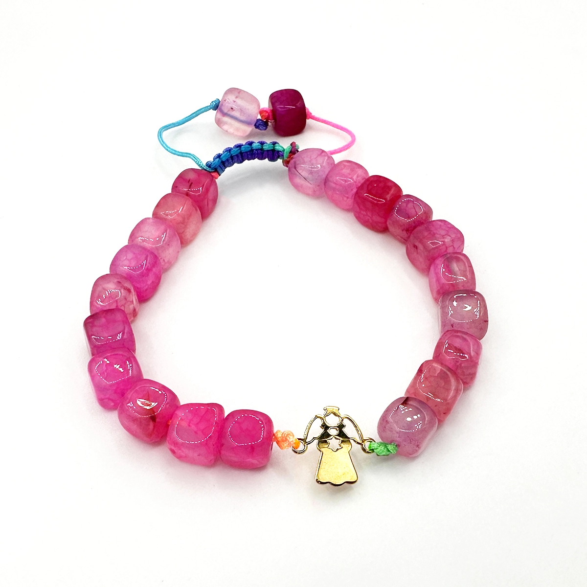 ds1006 دستبند طلا 18 عیار طلاکده مدل سنگی کد 1006 - Image 1