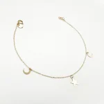 دستبند طلا 18 عیار طلاکده مدل مینیمال کد 6