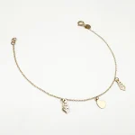 دستبند طلا 18 عیار طلاکده مدل مینیمال کد 9