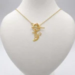 گردنبند طلا 18 عیار طلاکده مدل تیفانی آویز کد 22