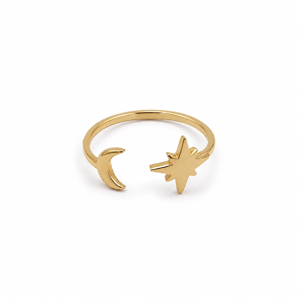 ring-801 انگشتر طلا 18 عیار زنانه طلاکده مدل مینیمال کد 801 - Image 1
